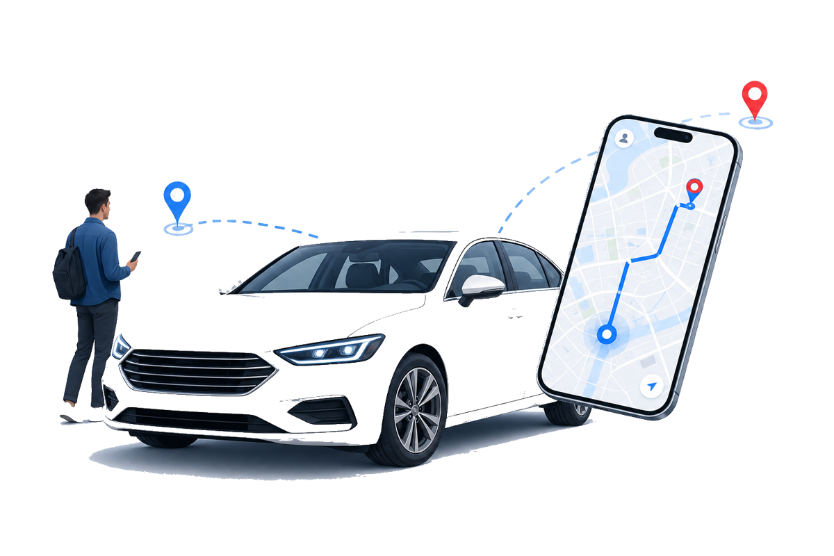 WaitRide passenger ride booking and live route tracking